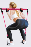 Exercício pilates vara multi funcional fitness vara yoga equipamentos de pilates casa elasticidade exercício treinamento hip puxando corda